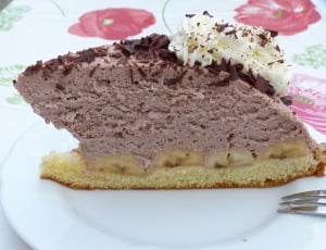 chocolate cake on white dinner plate thumbnail