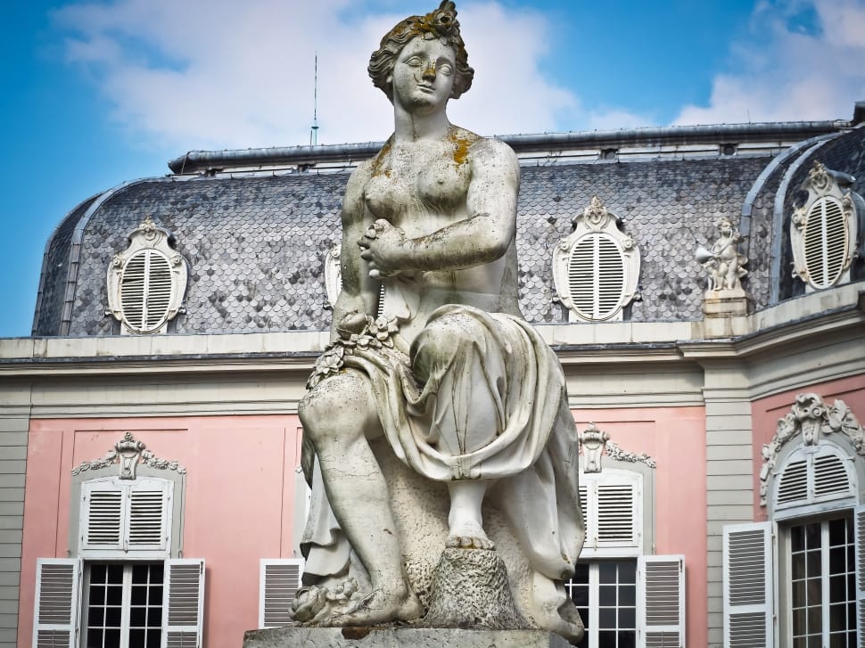Building, Historically, Castle, Baroque, statue, building exterior preview