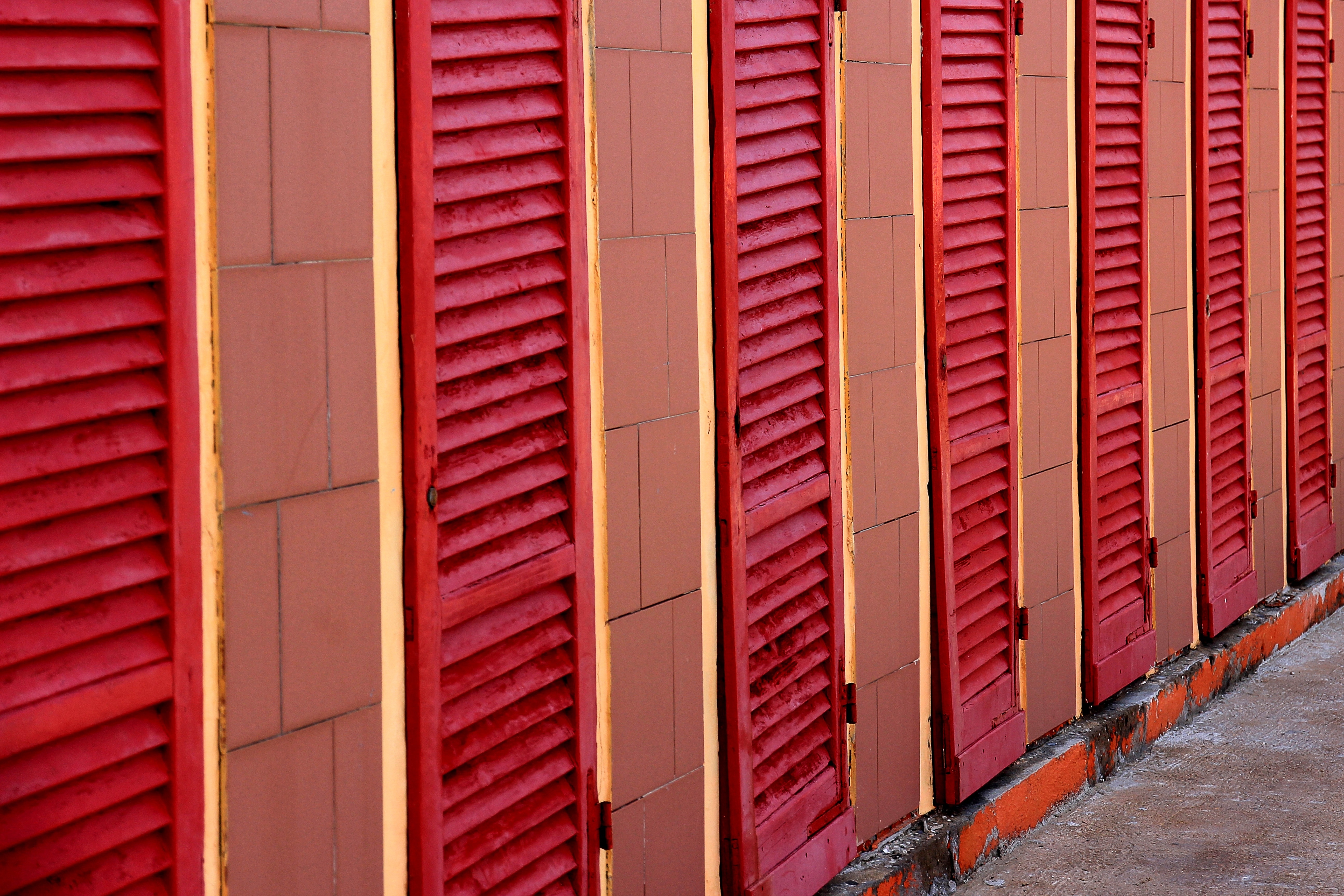 red steel door