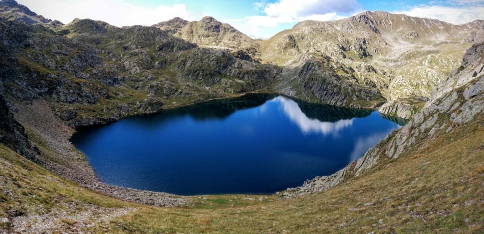 bodies of water in the middle of mountain preview