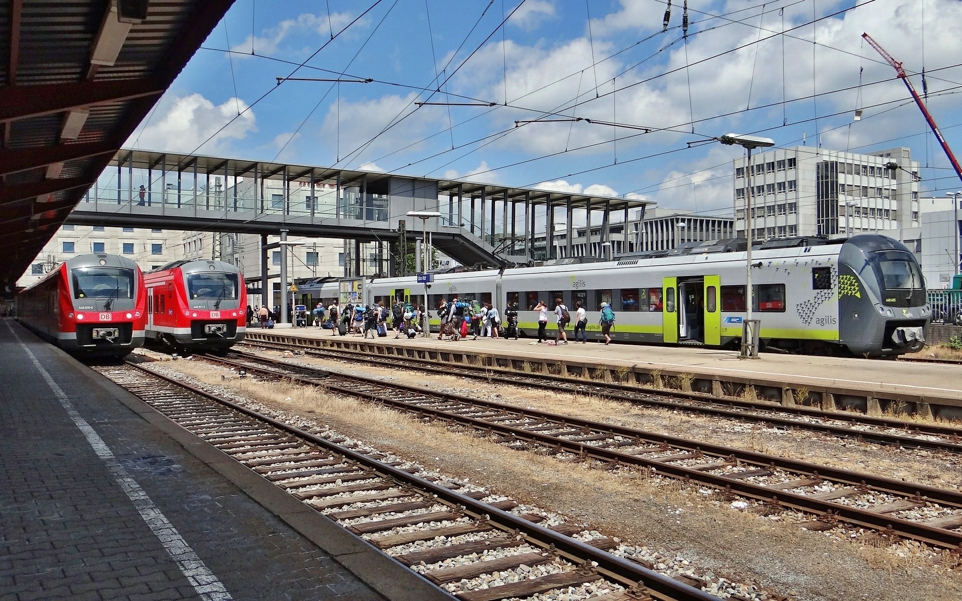 Br 440, Ulm, Railway Station, Agilis, railroad track, public transportation