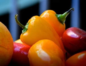 yellow and red bell pepper decor thumbnail