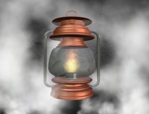 brass kerosene lantern thumbnail
