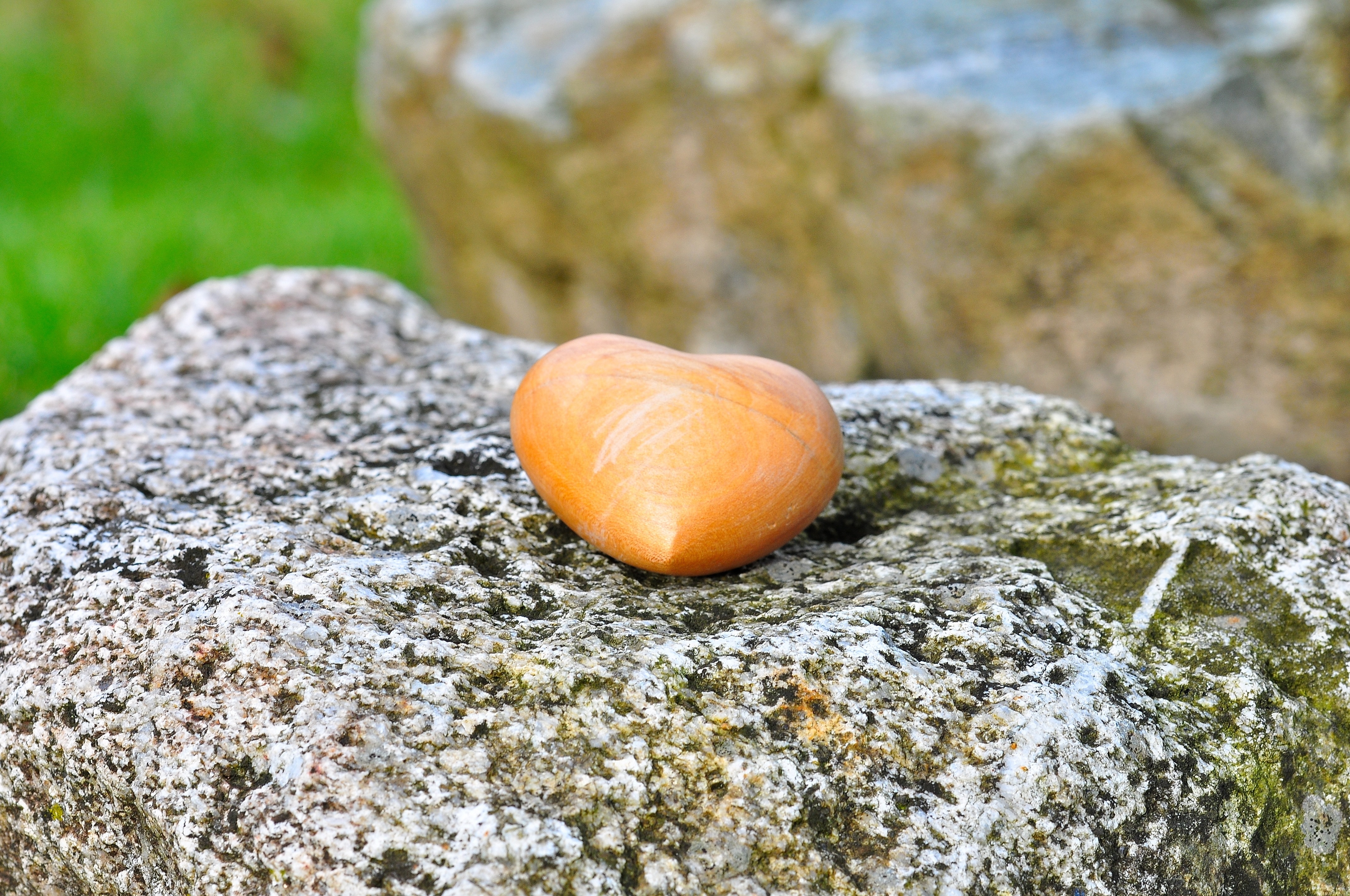 Heart, Wooden Heart, Nature, Stone, rock - object, no people