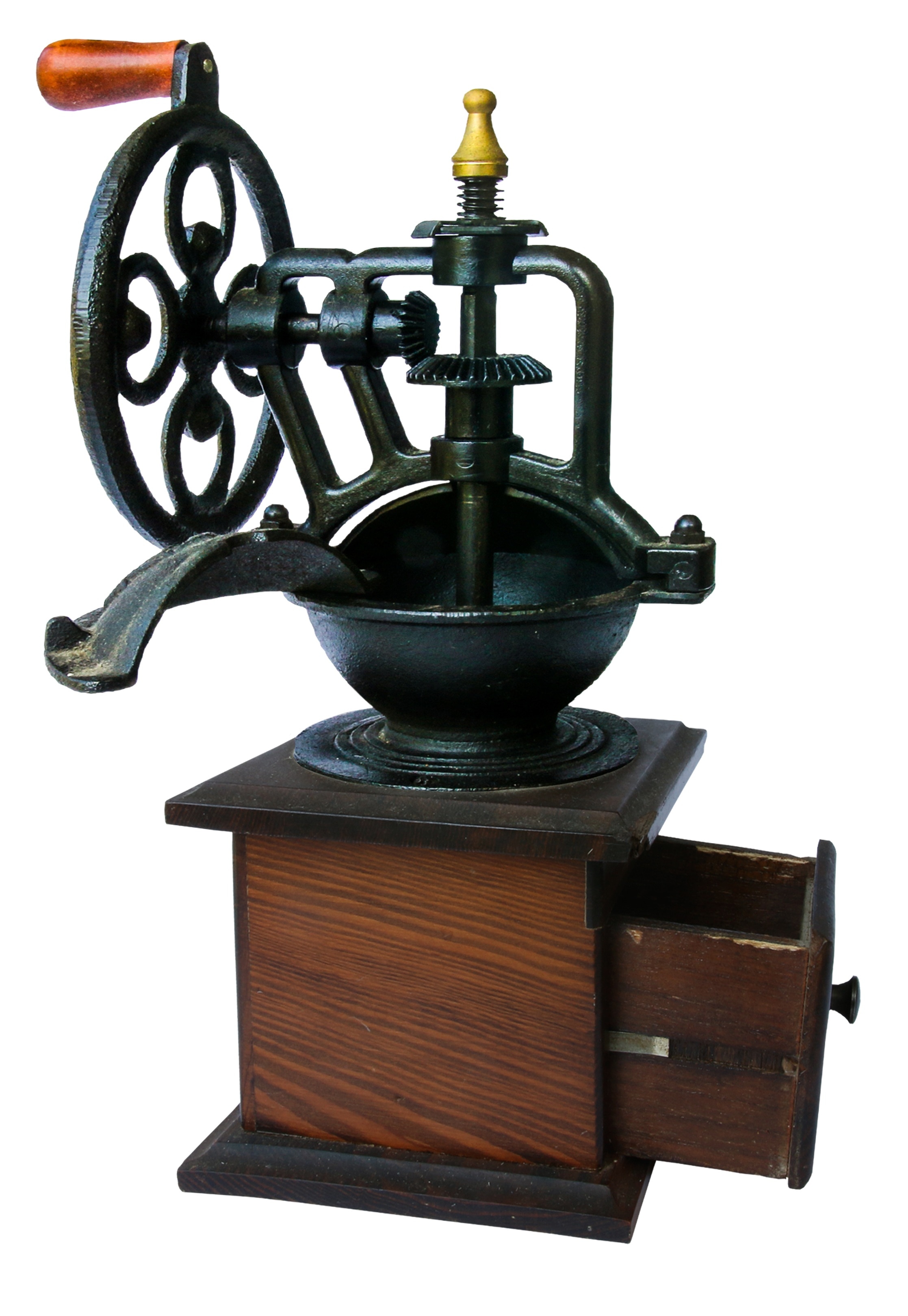 black and brown grinder