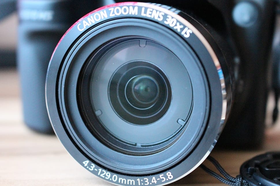 black canon lens 30x15 preview
