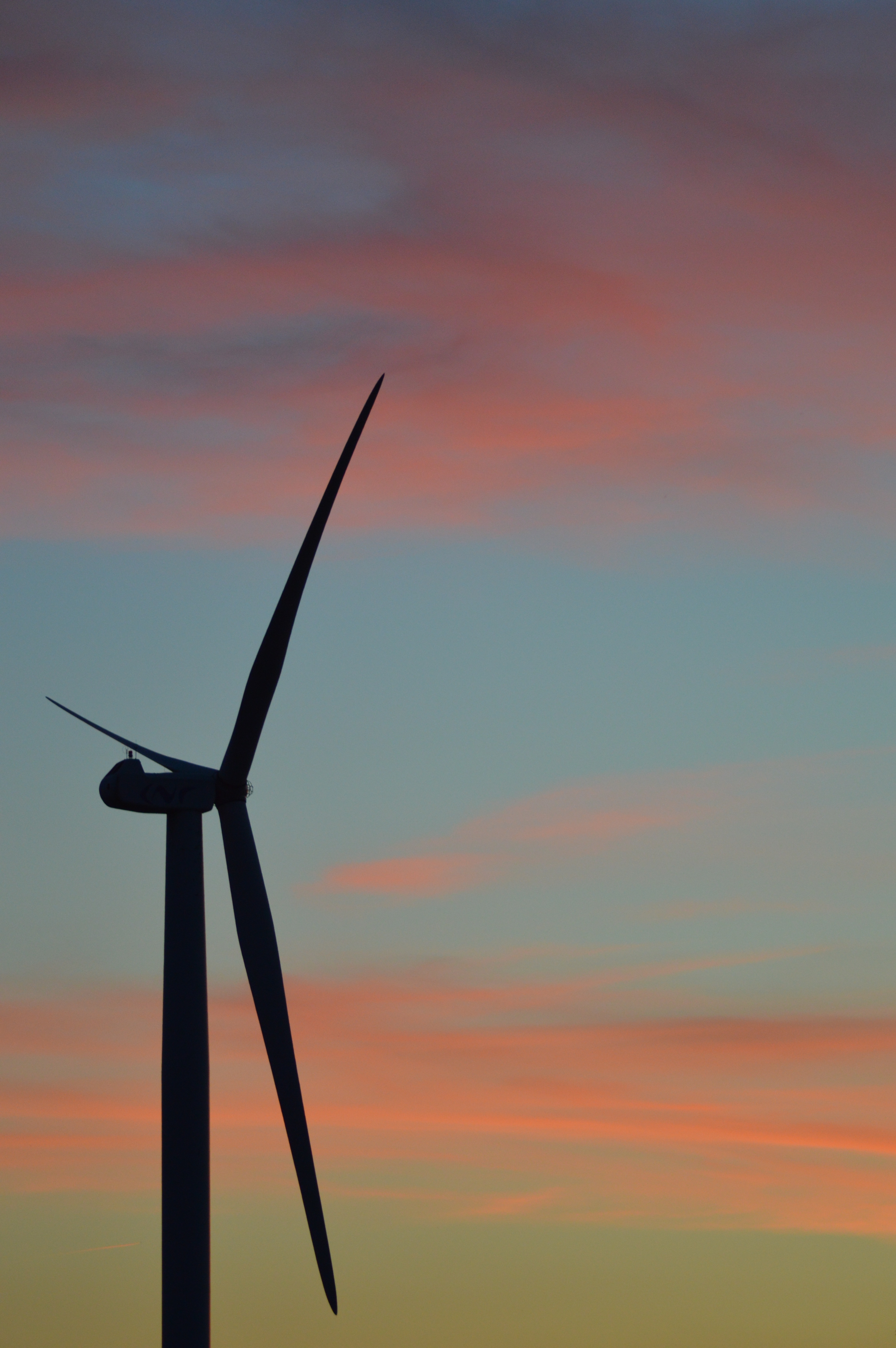 Sunset, Sky, Wind Turbine, wind power, environmental conservation