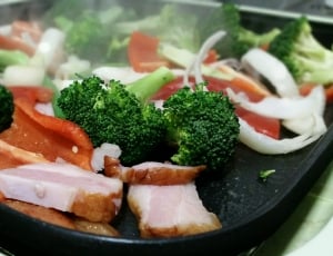 vegetables salad on black plastic container thumbnail