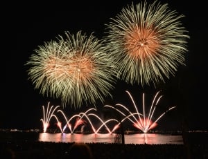 green and orange fire works thumbnail