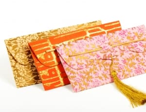 pink and brown floral envelope thumbnail
