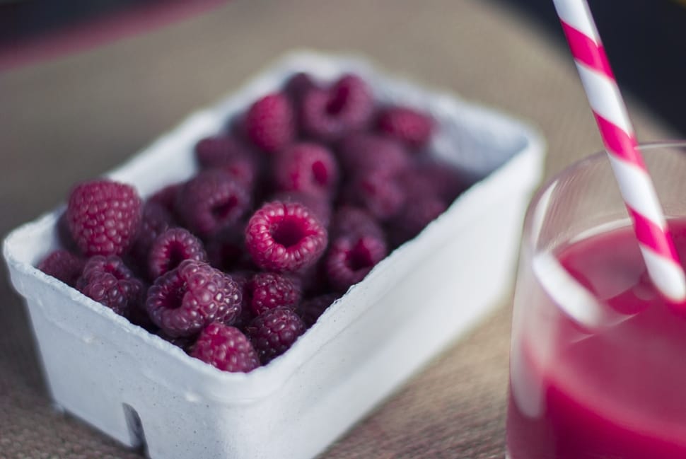 Raspberries, Straw, Drink, Fruit, food and drink, no people preview