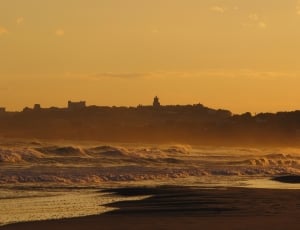 sea photographed during sunset thumbnail