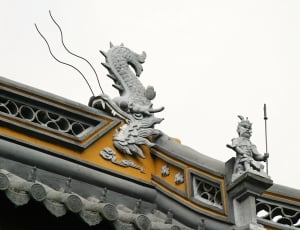 Roof, China, Dragon, Forbidden City, architecture, statue thumbnail