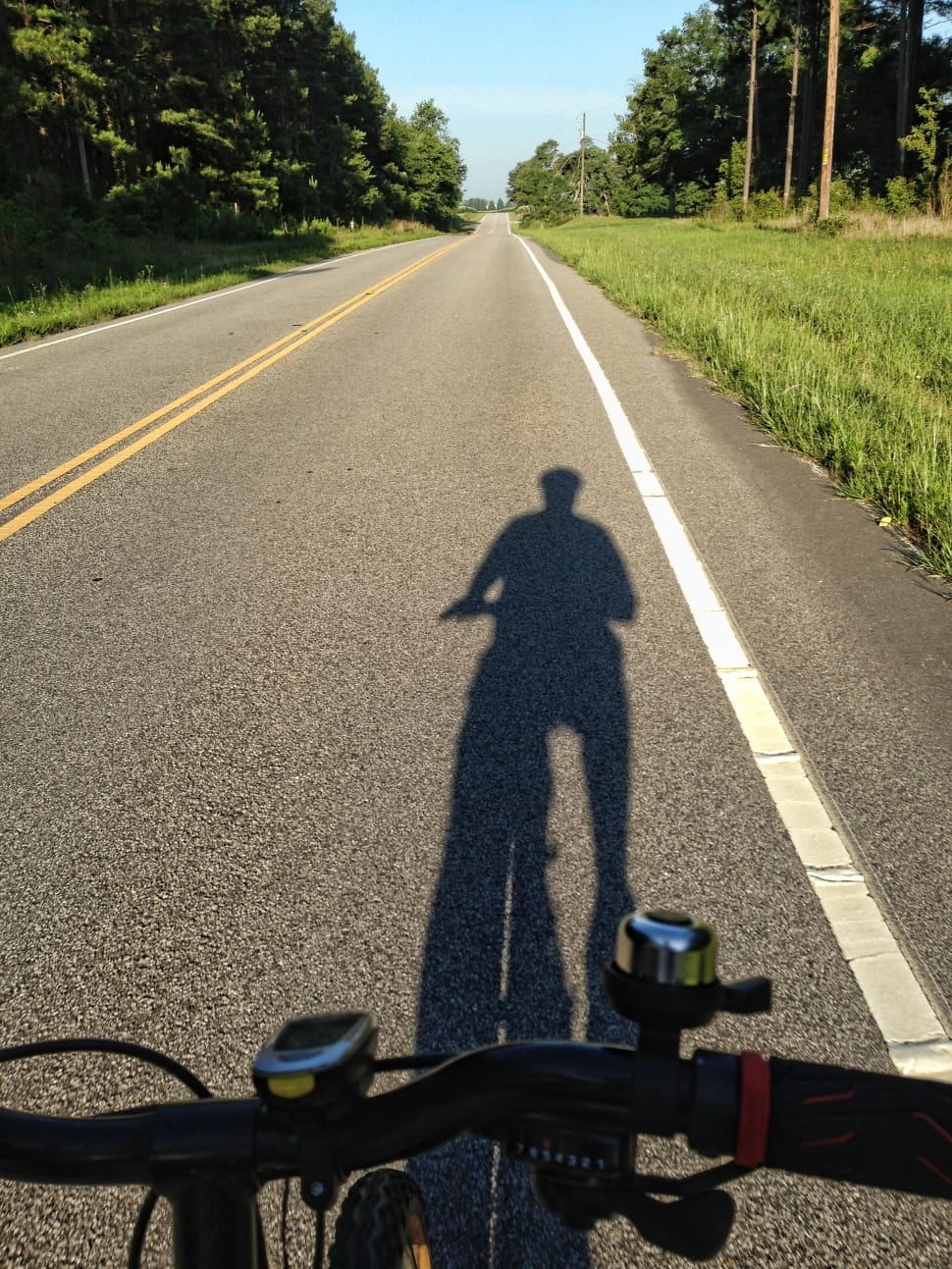 Shadow Of Cyclist, Cycling, Rural Road, road, shadow preview