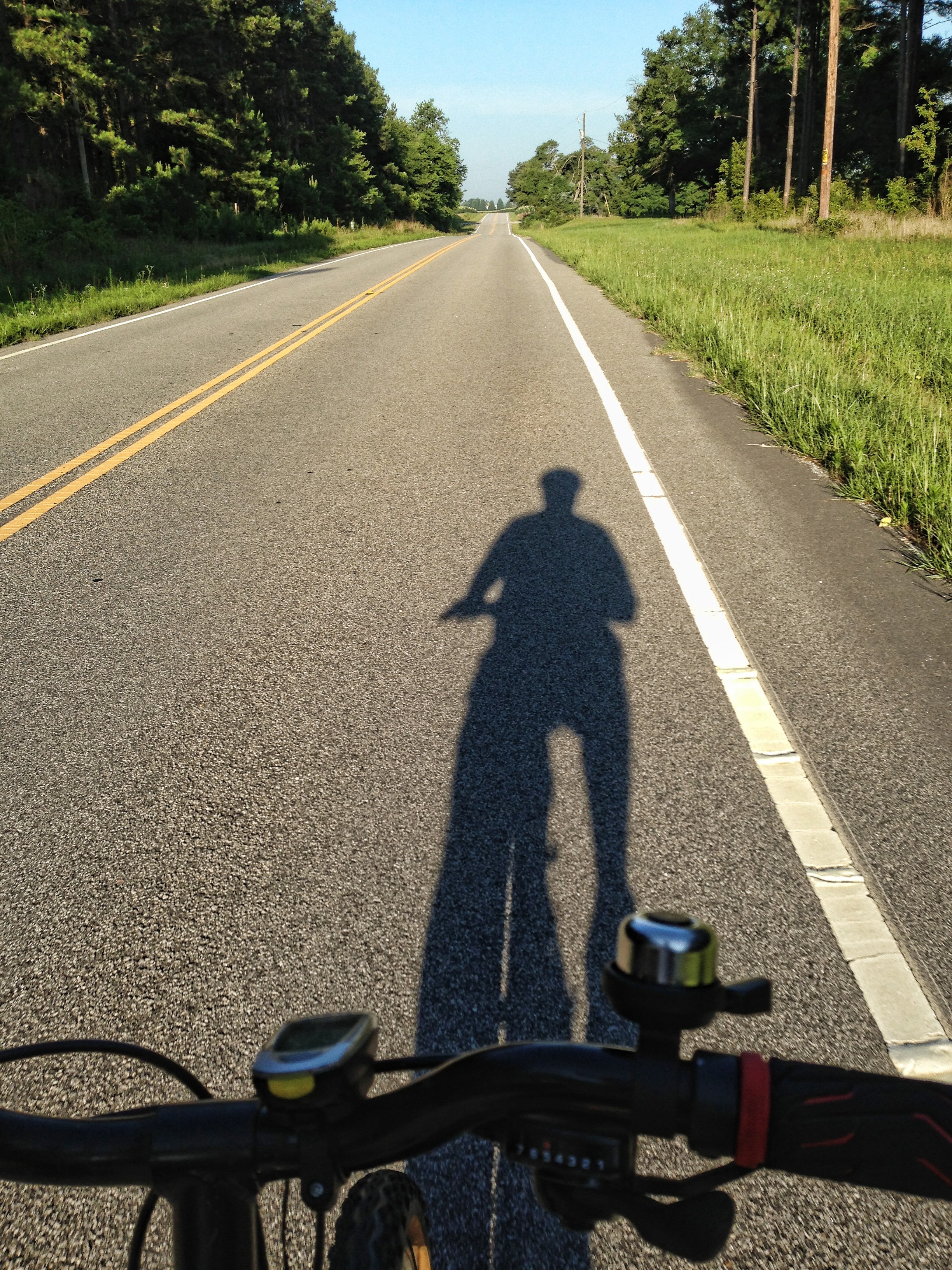 Shadow Of Cyclist, Cycling, Rural Road, road, shadow
