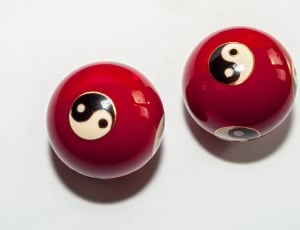 Qi Gong, Balls, Red, Hollow Balls, Yin, red, no people thumbnail