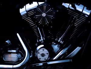 grey and black motorcycle engine thumbnail