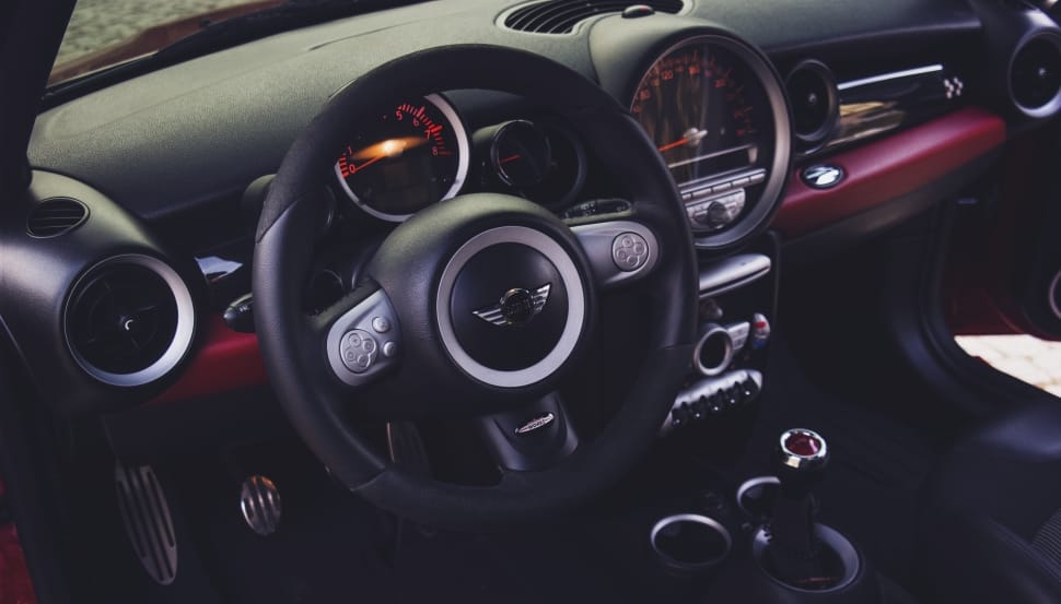black mini multi function steering wheel preview