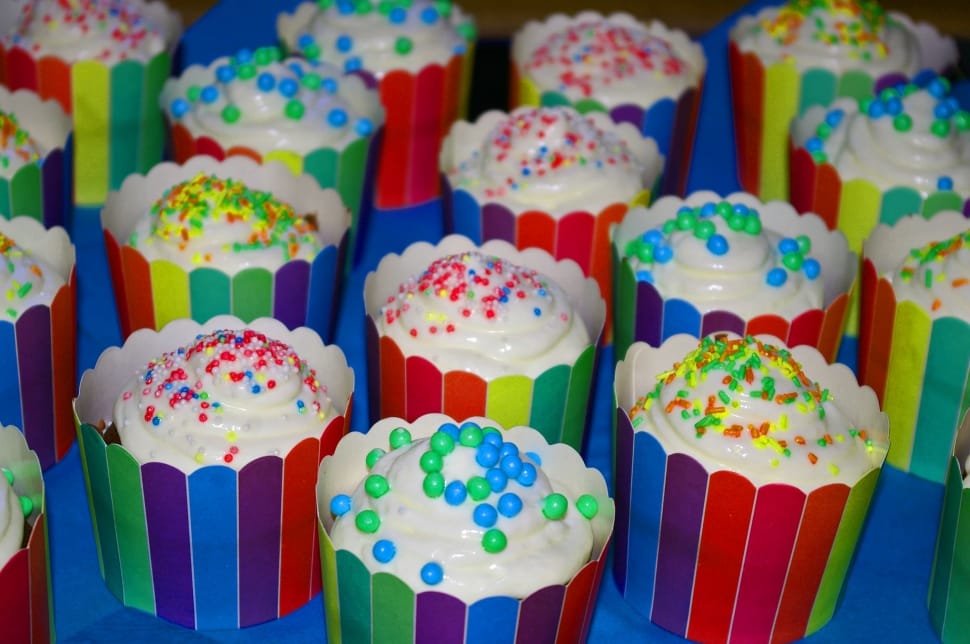 multicolored cupcakes preview