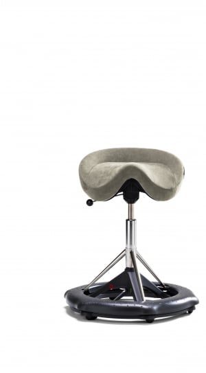 black and gray swivel stool chair thumbnail