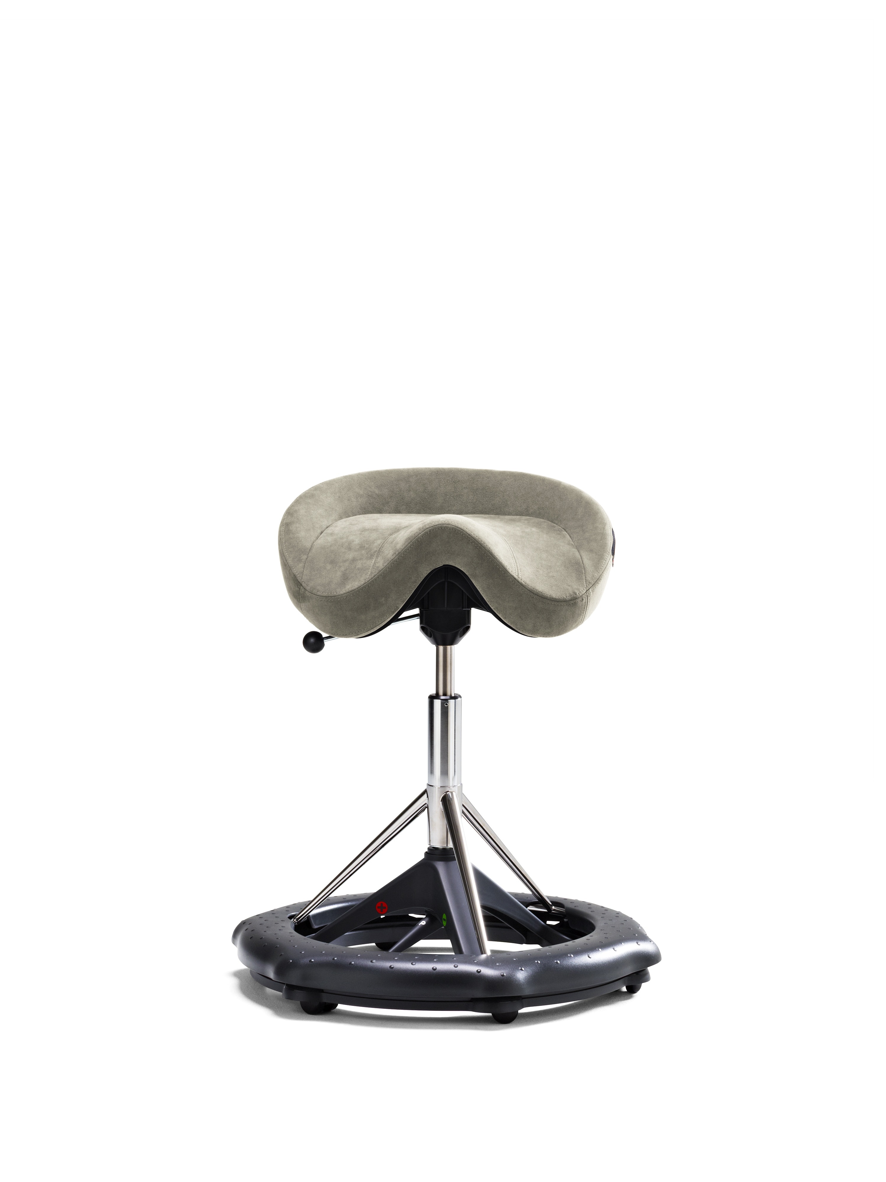black and gray swivel stool chair