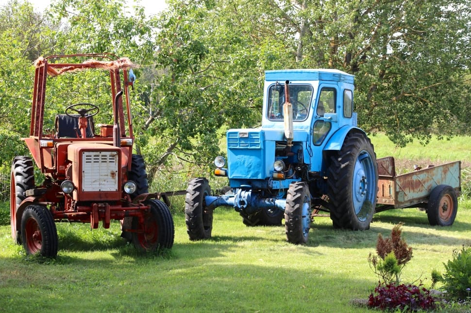 Summer, Tractor, Transport, Old, Work, tractor, agricultural machinery preview