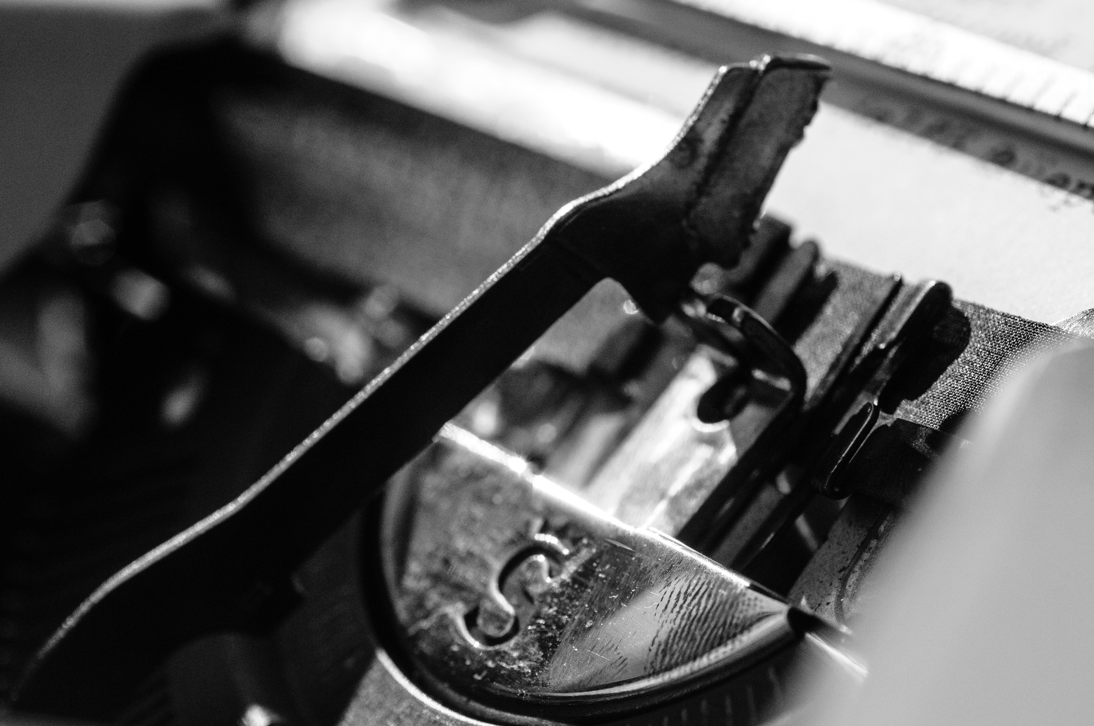 typewriter lever