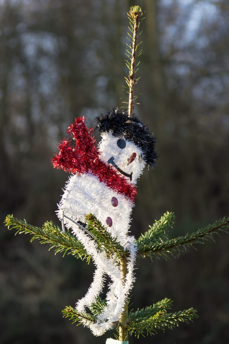 white red and green snow man hanging decor preview