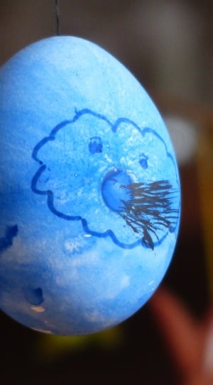 Easter, Egg, Easter Egg, Easter Eggs, blue, close-up thumbnail