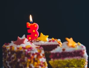 3 birthday cakes with candle thumbnail