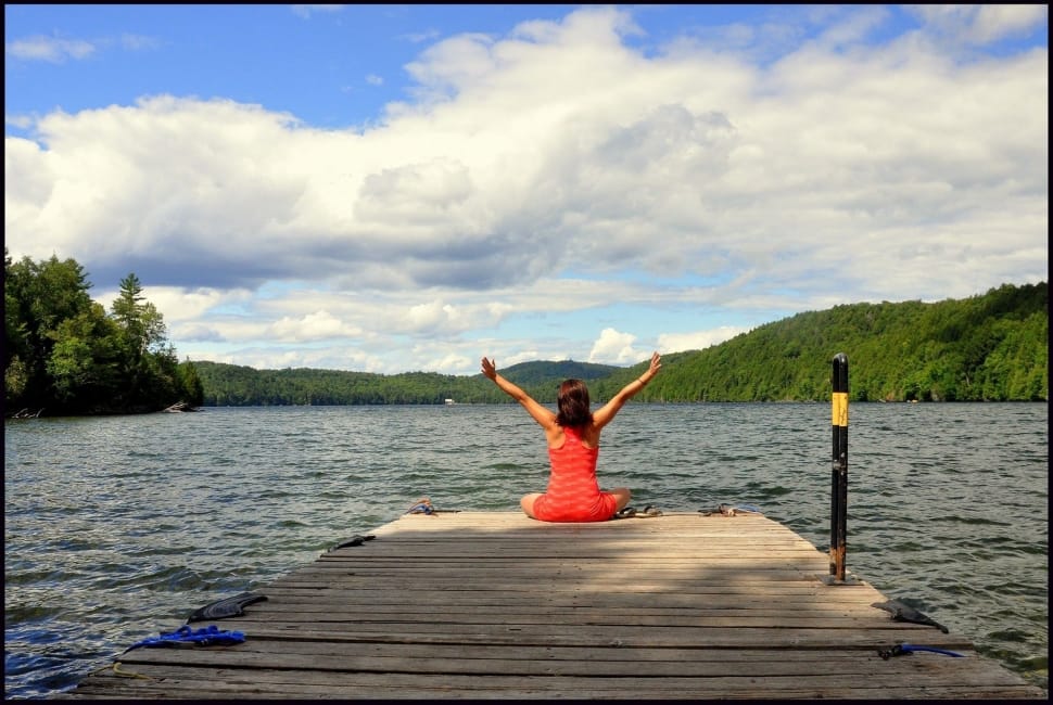 Peace, Zen, Meditation, Serenity, lake, pier preview