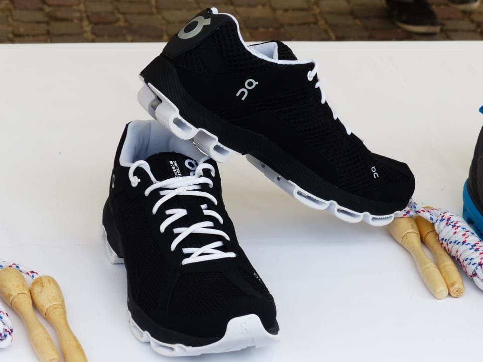 black-and-white athletic shoes preview