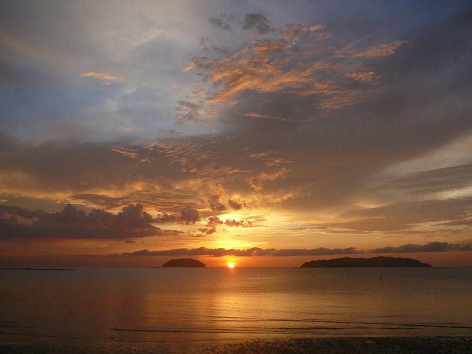 Summer, Water, Borneo, Sunset, Beach, sunset, sea preview