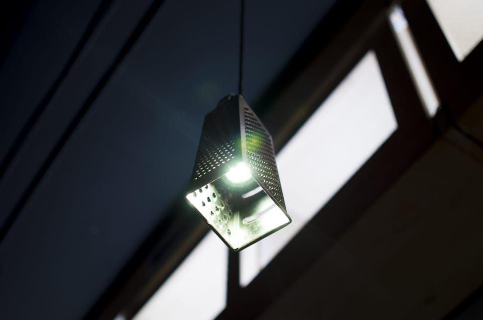 gray grater hanging lamp preview