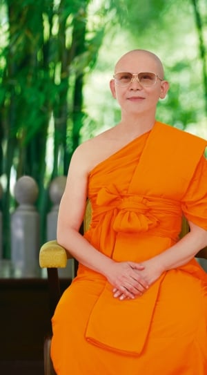 Top, Buddhist, Phrathepyanmahamuni, only women, orange color thumbnail
