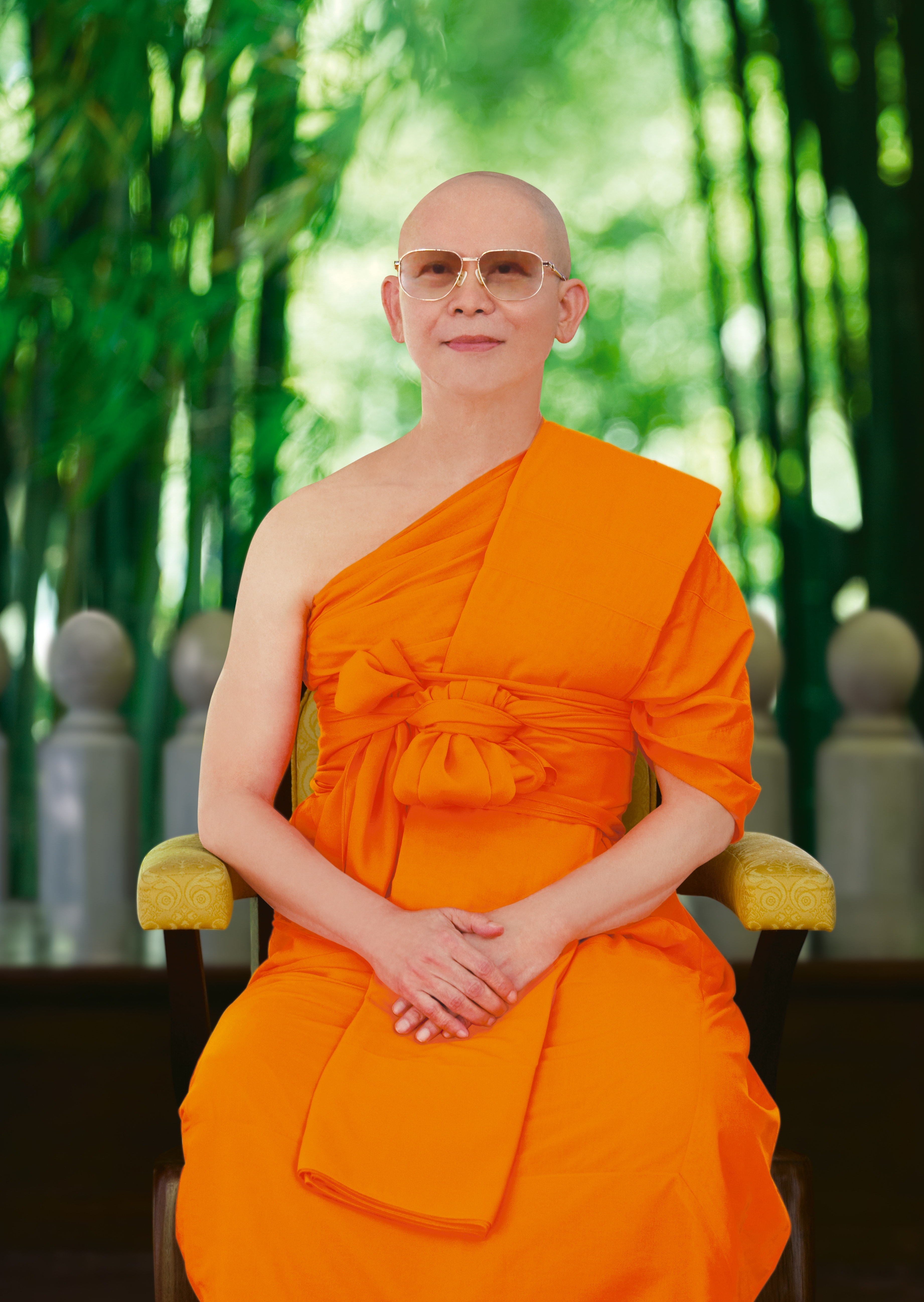 Top, Buddhist, Phrathepyanmahamuni, only women, orange color