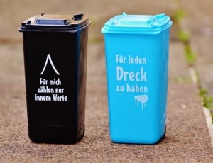 black and blue plastic rectangular containers thumbnail