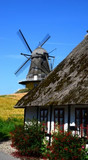 black traditional windmill thumbnail