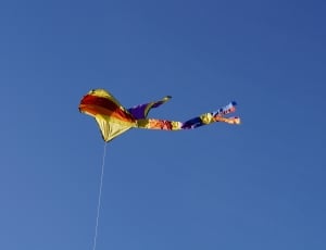 yellow red and blue kite thumbnail