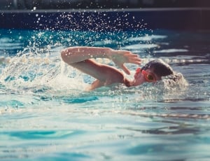 Swimming, Water, Summer, Kid, Child, swimming, one person thumbnail