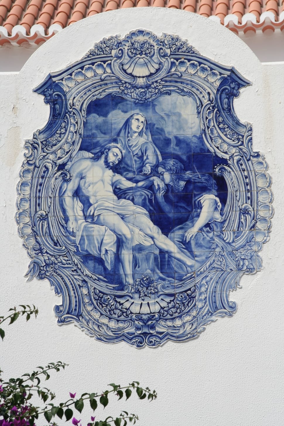 blue religious icon art work preview