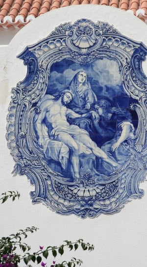 blue religious icon art work thumbnail