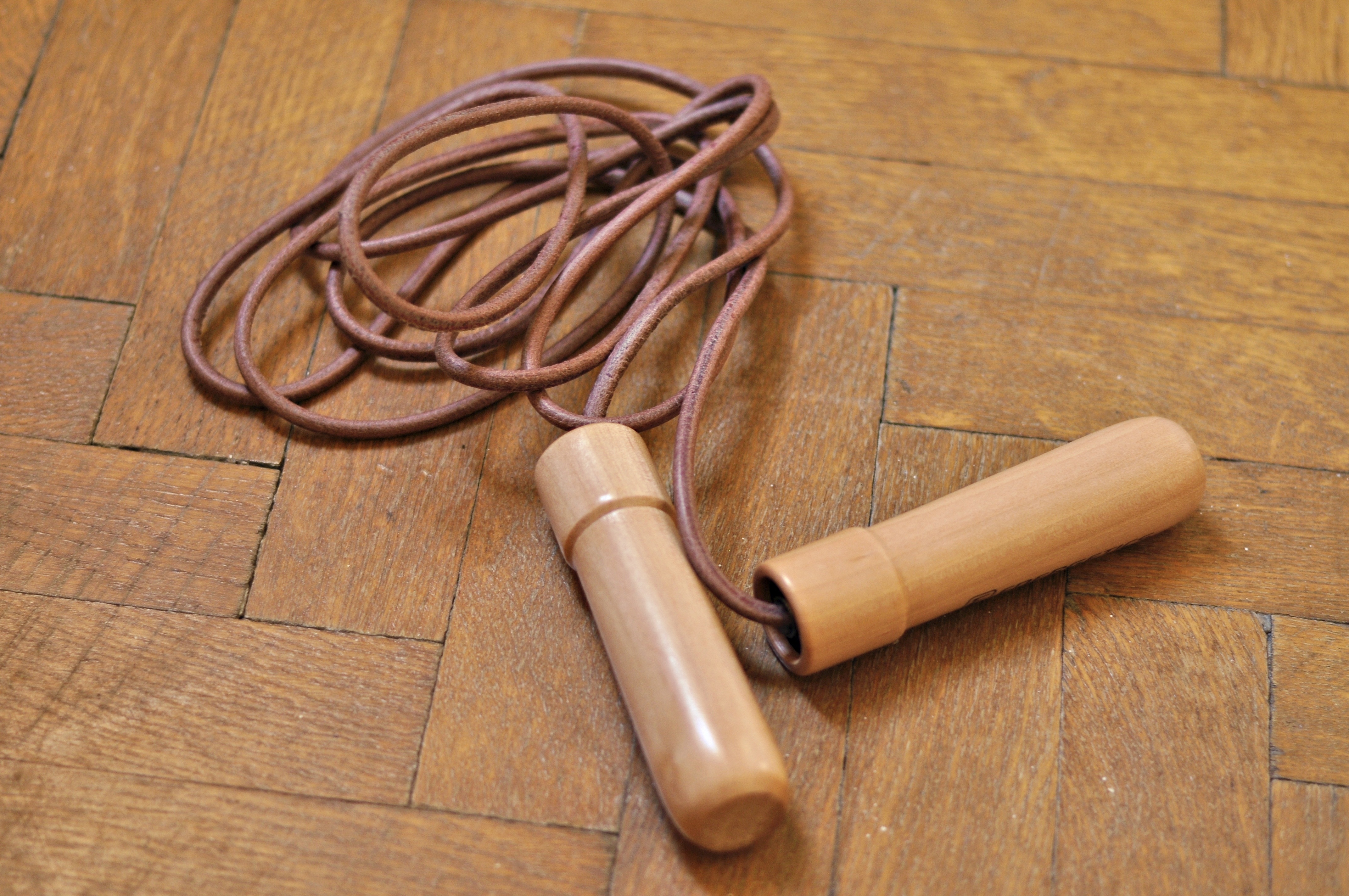 brown jumping rope