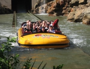 Raft, Amusement Park, water, river thumbnail