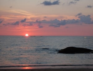 sunset at ocean thumbnail