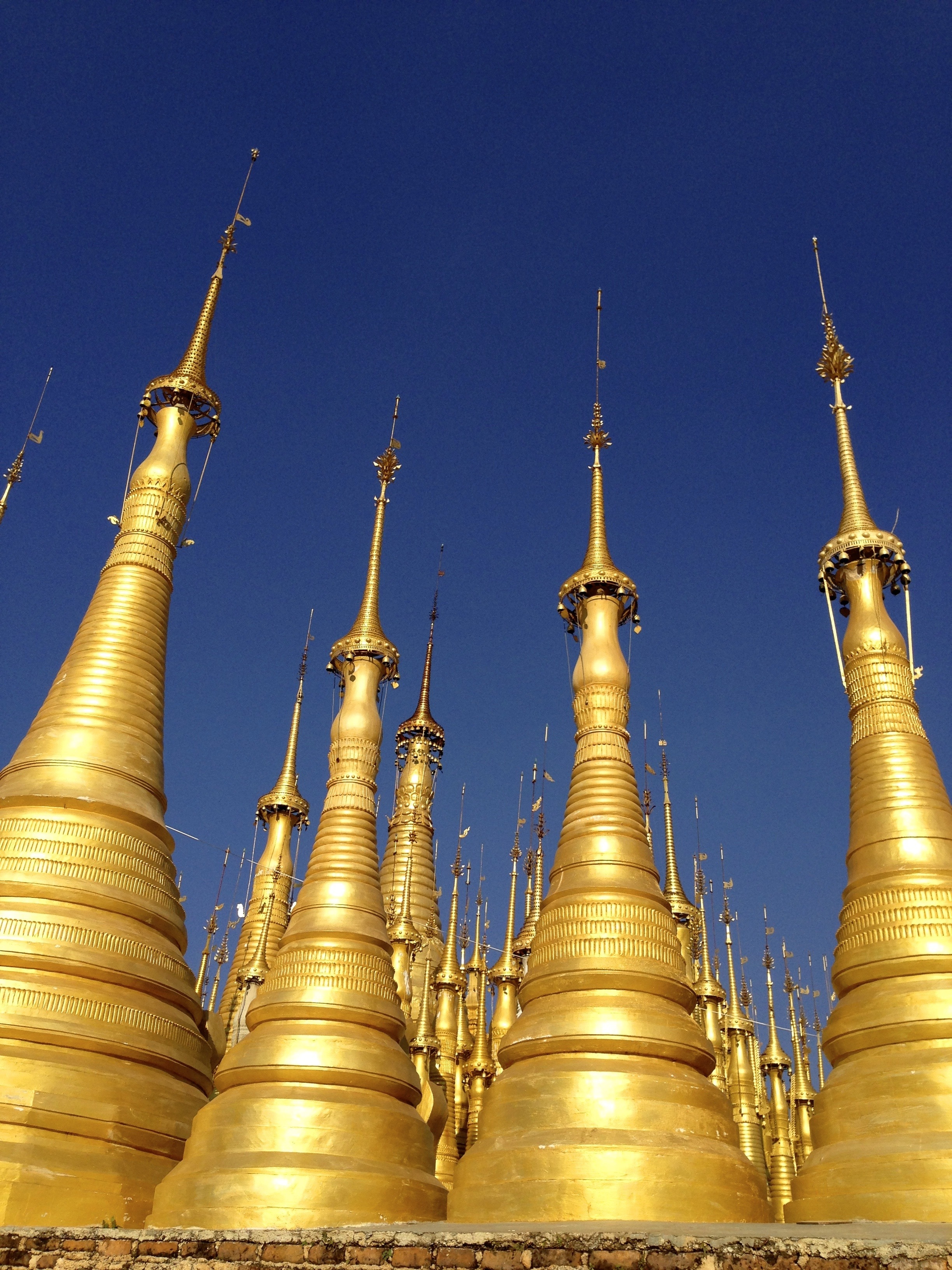 Spires, Temple, Religion, Pagoda, gold colored, religion