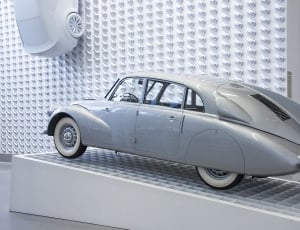 silver sedan miniature thumbnail