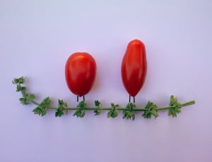 2 red oval small fruits thumbnail