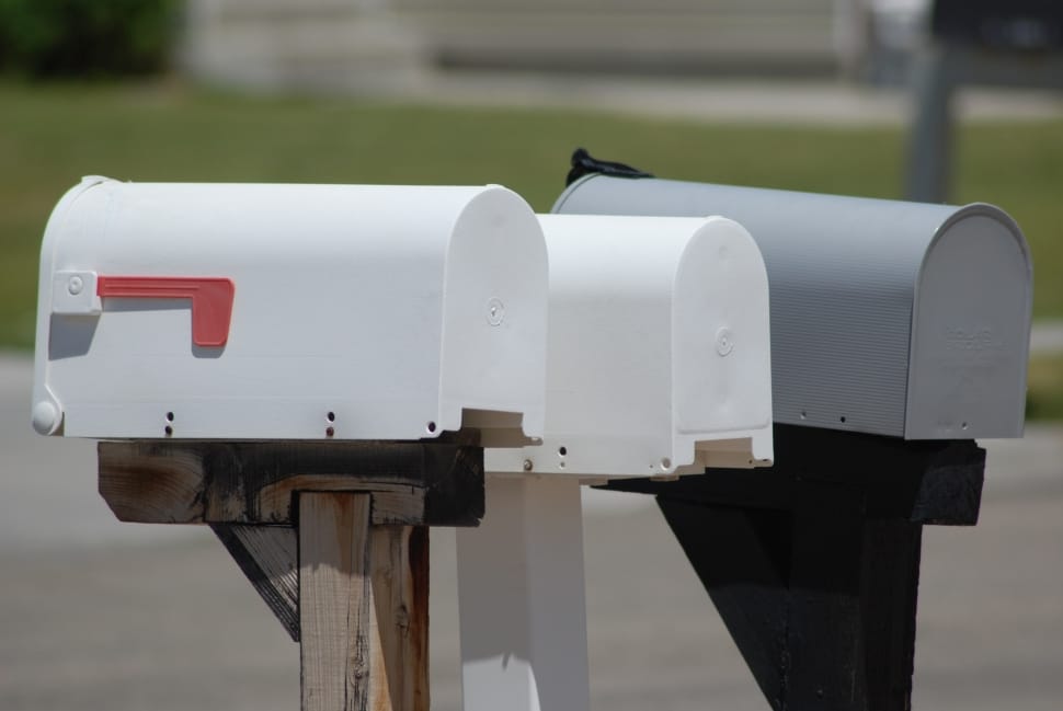3 white and gray mailbox preview