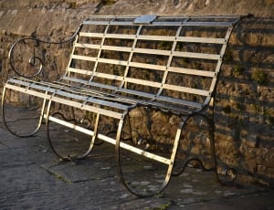 Metal, Outdoor, Old, Furniture, Bench, no people, indoors thumbnail